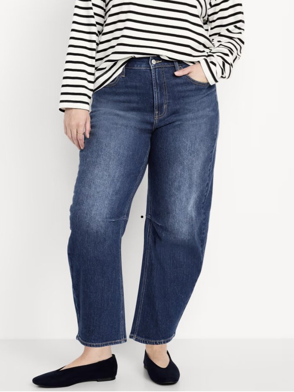 Old Navy High-Waisted Wow Barrel Ankle Jeans